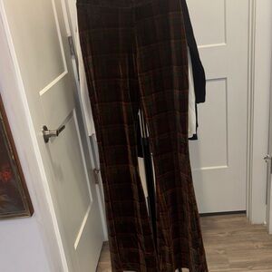 Zara Brown Plaid Trousers